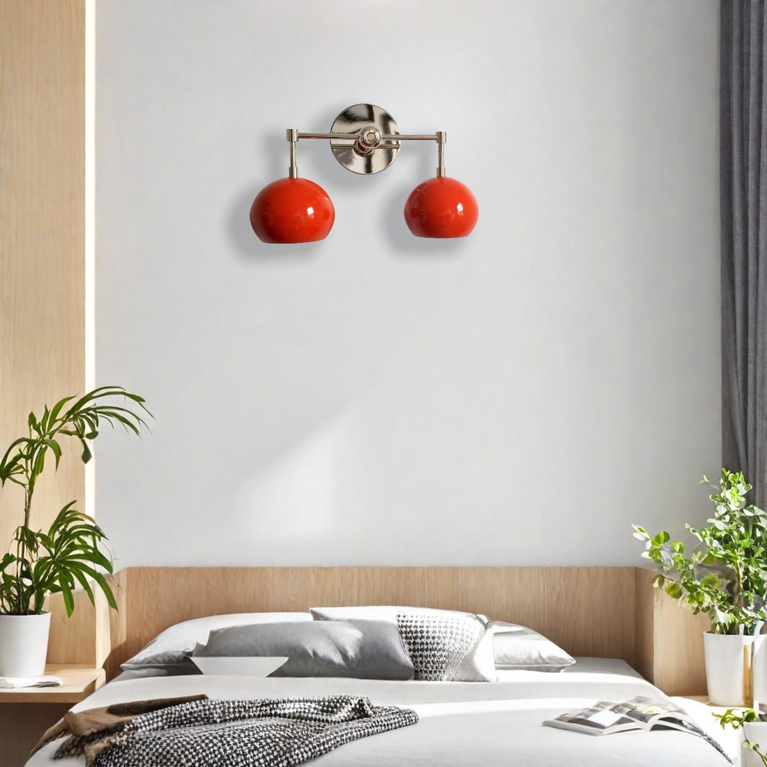 Orange Peel Loa Wall Sconce - Double Bubble Vanity Bath Wall Light