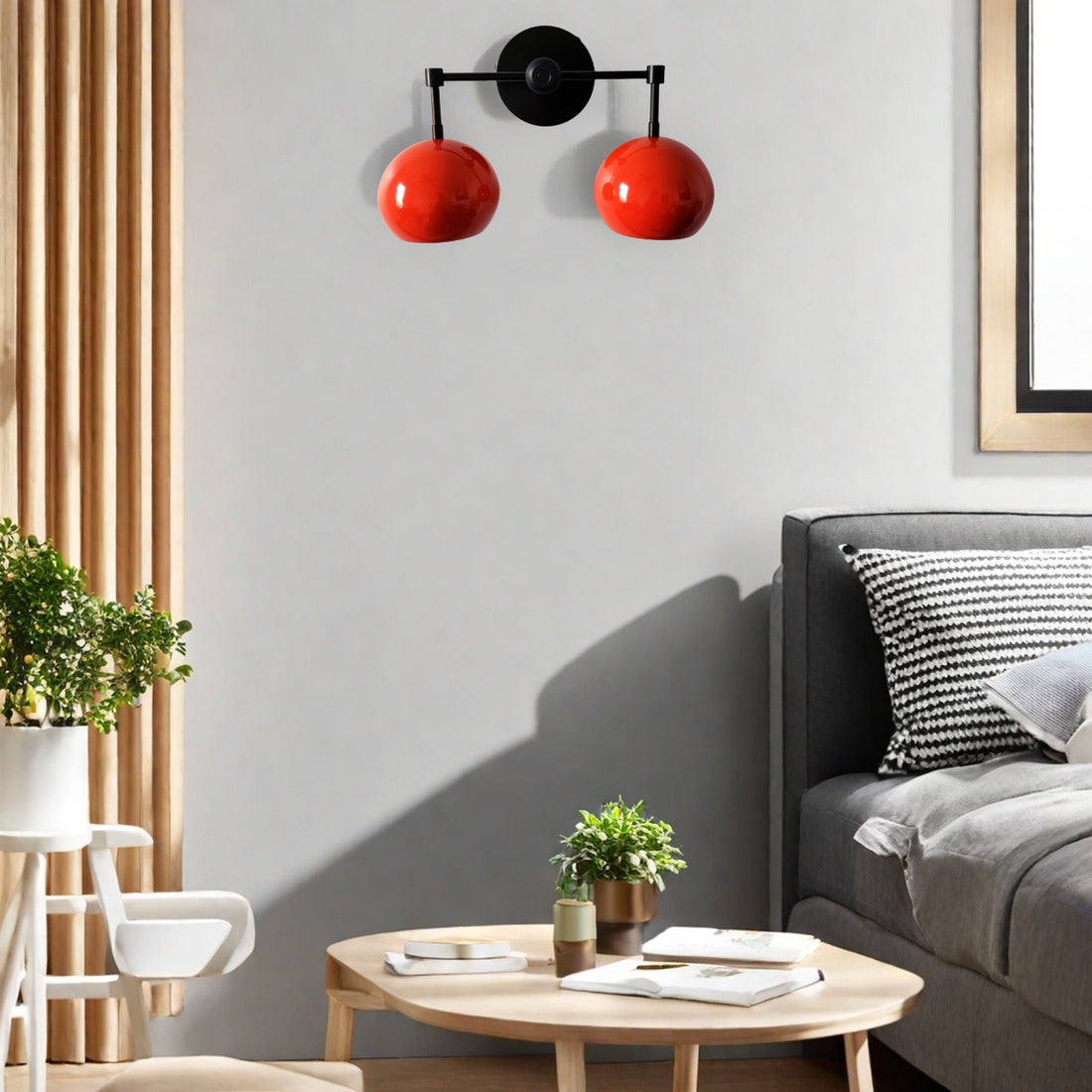 Orange Peel Loa Wall Sconce - Double Bubble Vanity Bath Wall Light