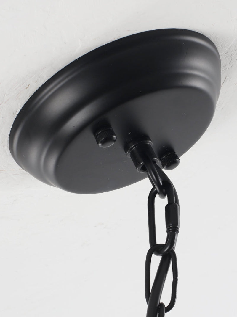 American Simple Vintage Iron Candle Shaped Multi-Head Chandelier