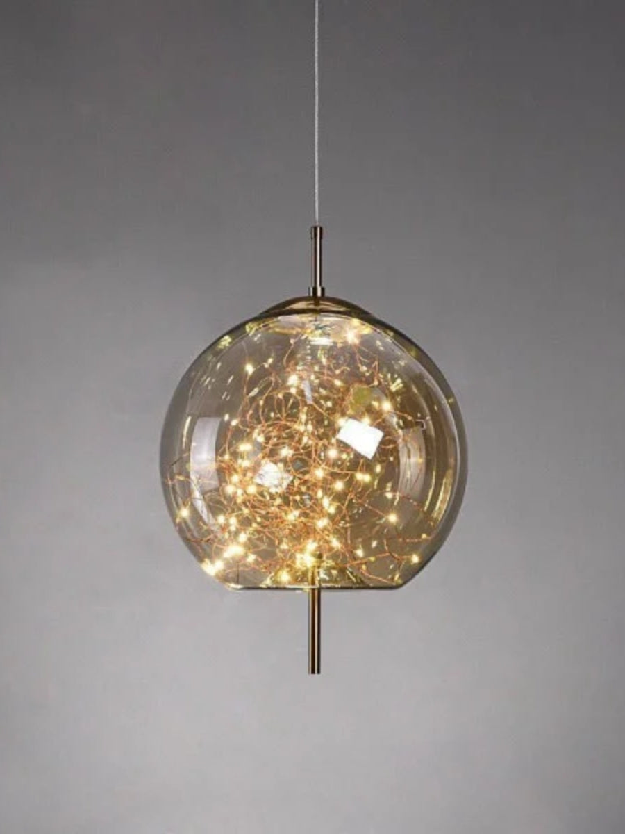 Nordic Starry Cylinder Glass Pendant Lamp