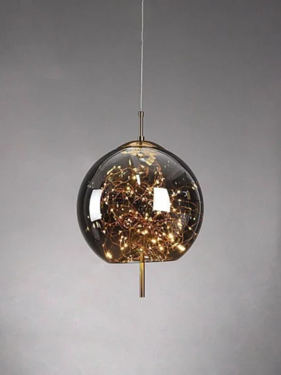Nordic Starry Cylinder Glass Pendant Lamp