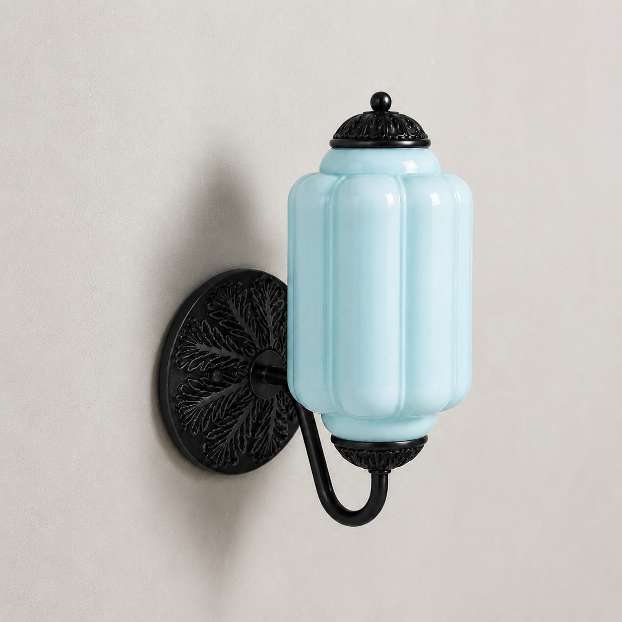 Vintage Milk Glass Sconce - Bedside Cream Eloise Wall Sconce