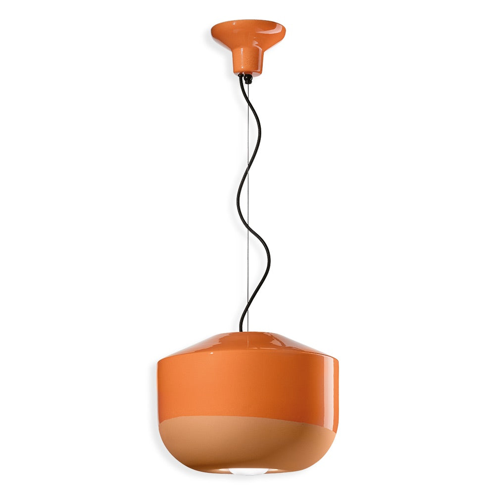 Minimalist Ceramic Hanging Light With Nature-Inspired Form