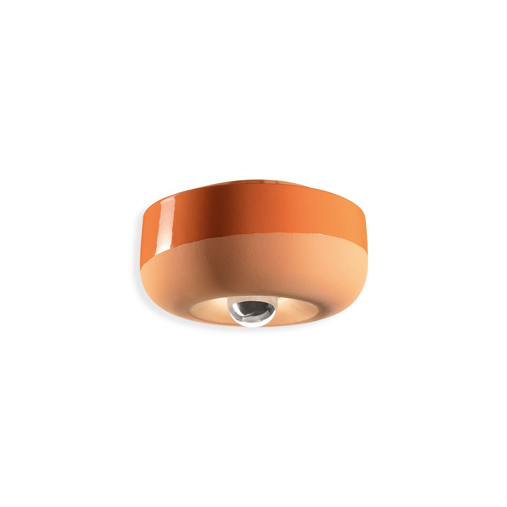 Elegant Flush Mount Light in Glossy and Matte Ceramic