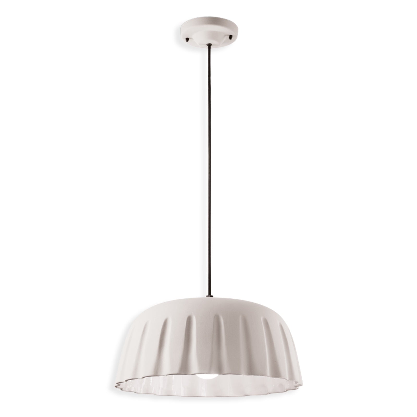 Contemporary Pudding Inspired Design Ceramic Pendant Lamp
