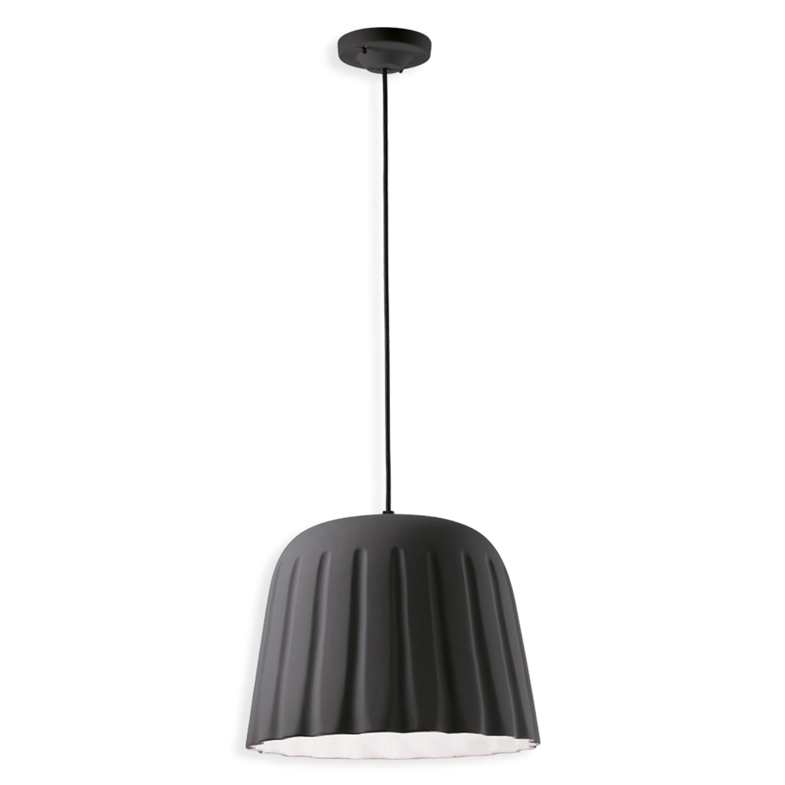 Contemporary Pudding Inspired Design Ceramic Pendant Lamp