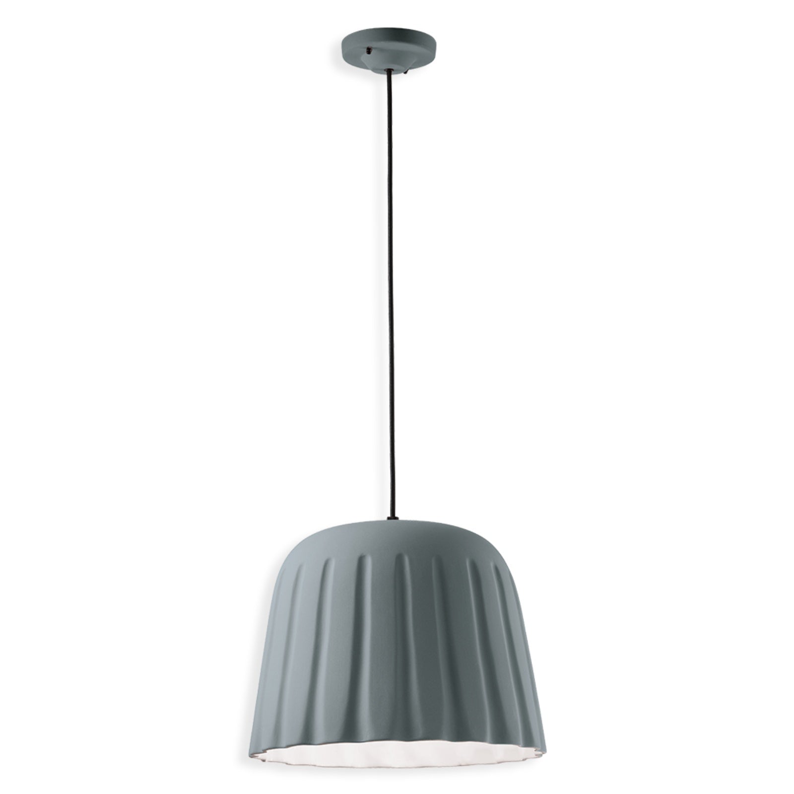 Contemporary Pudding Inspired Design Ceramic Pendant Lamp