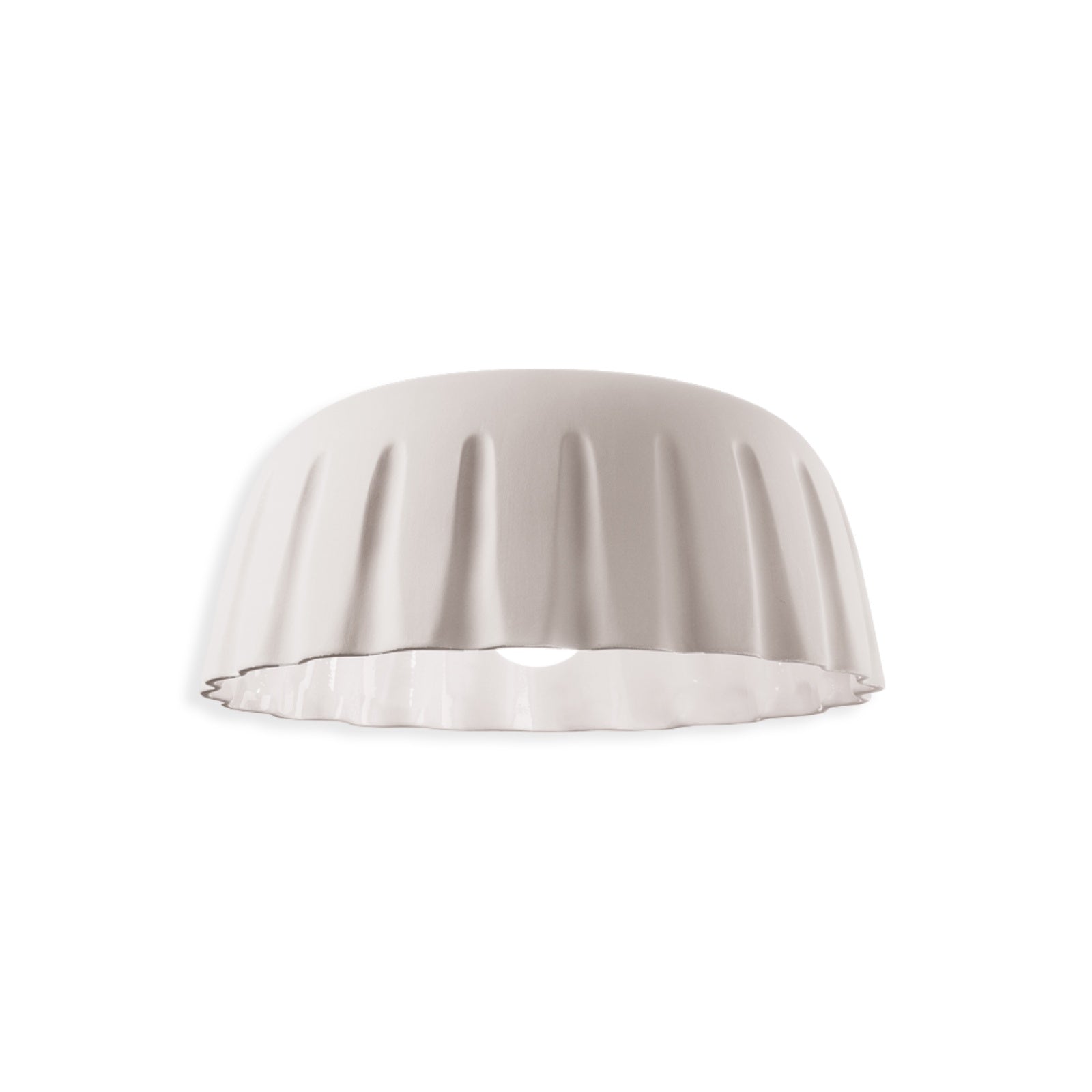 Elegant Ceramic Pudding Shape Ceiling Light Fixture
