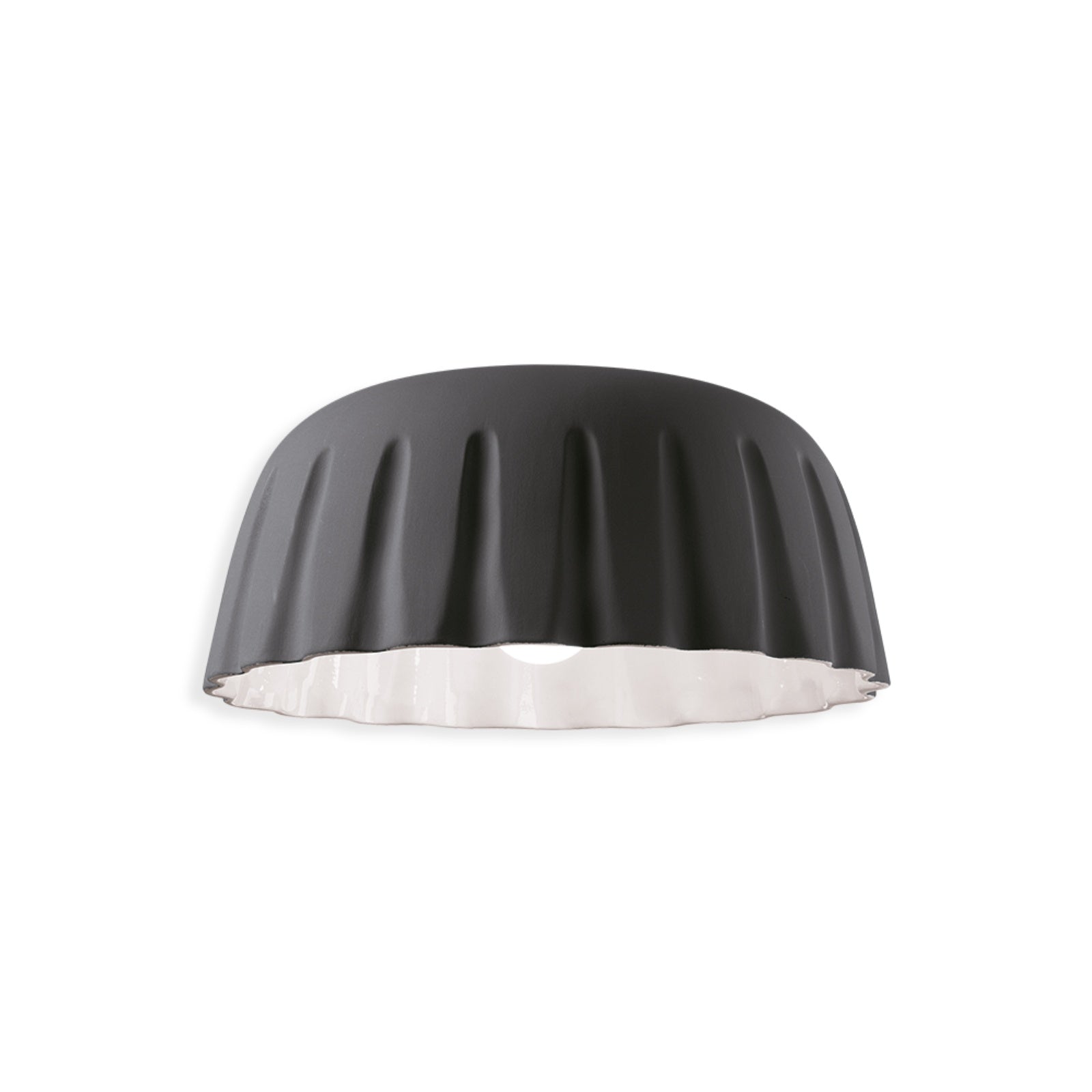 Elegant Ceramic Pudding Shape Ceiling Light Fixture
