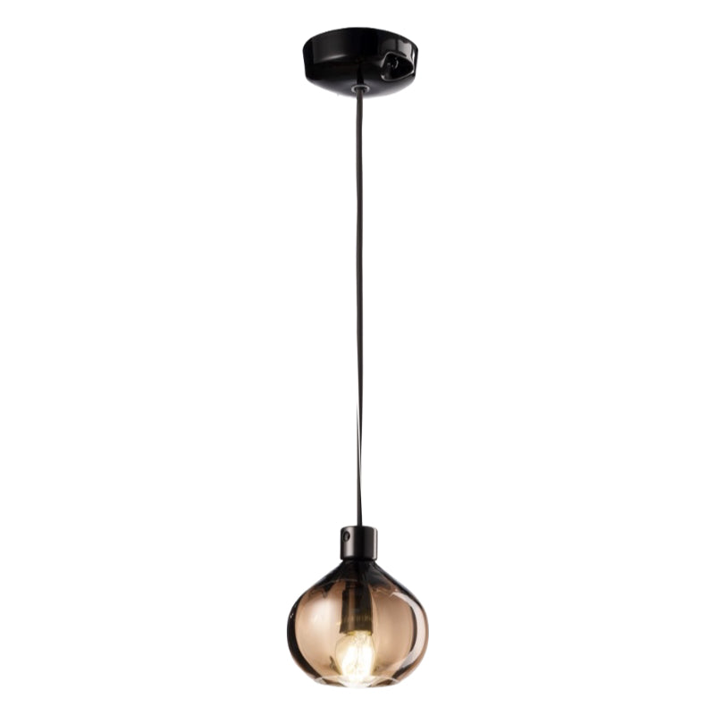 Contemporary Pendant Light with Glossy Ceramic Finish