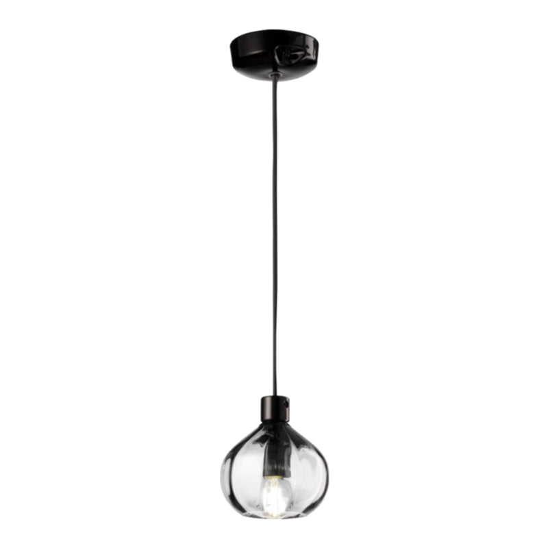 Contemporary Pendant Light with Glossy Ceramic Finish