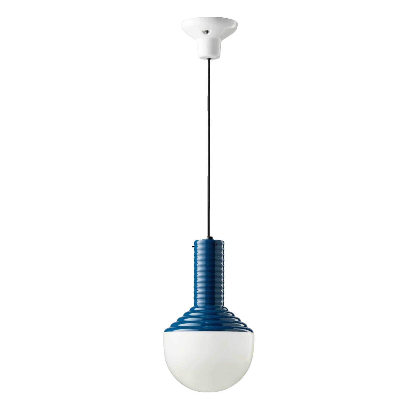 Contemporary Bulb - Shaped Ceramic Pendant Lamp In 4 Colors