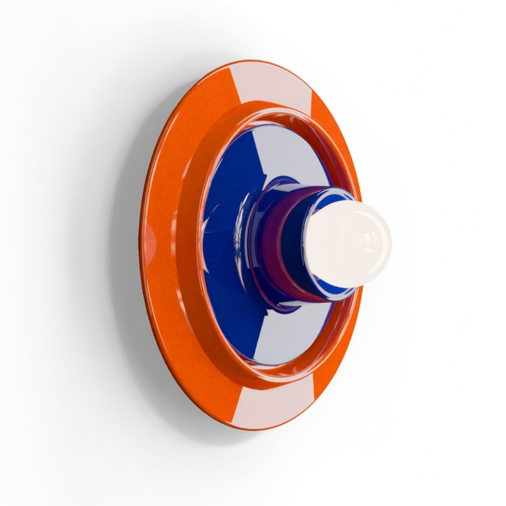 Architectural Ceramic Wall Light – Modern Concentric Form