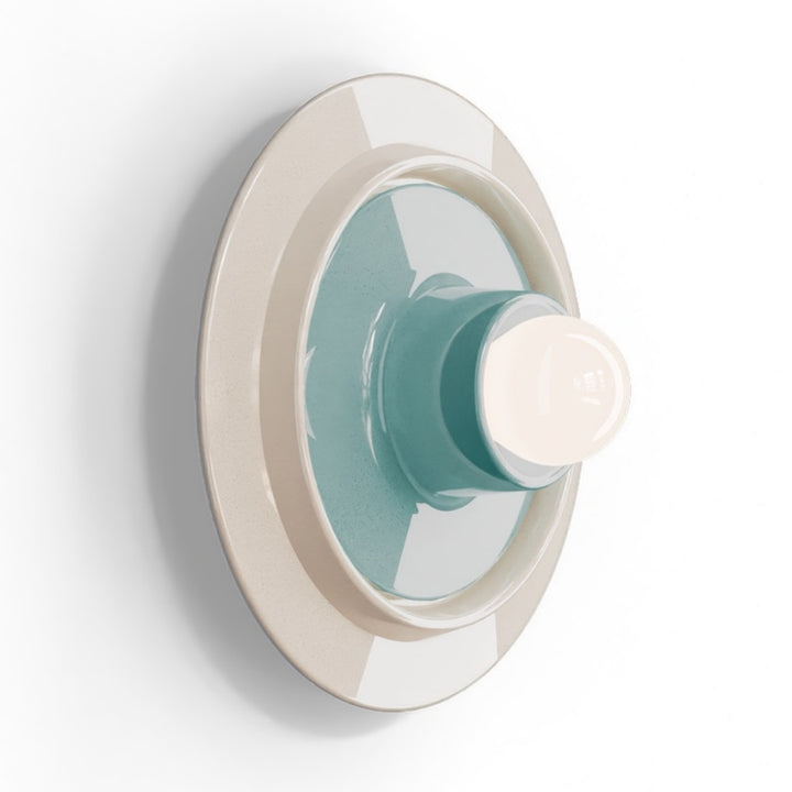 Architectural Ceramic Wall Light – Modern Concentric Form