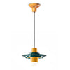 Contemporary Pendant Lamp – Glazed Ceramic With Bold Geometry