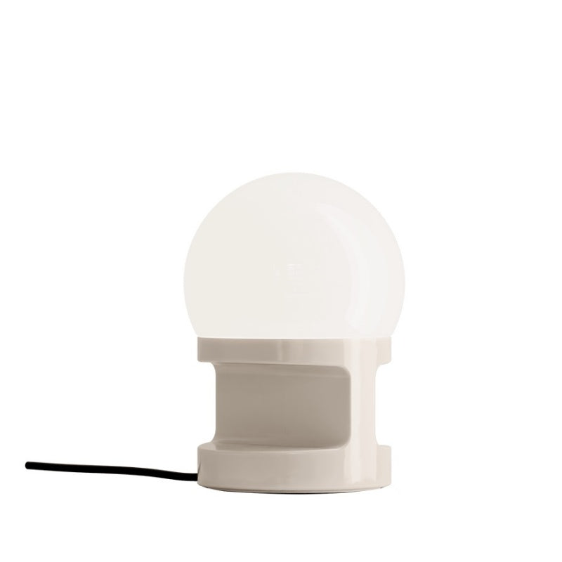 Elegant Ceramic Table Lamp with Blown Glass Shade