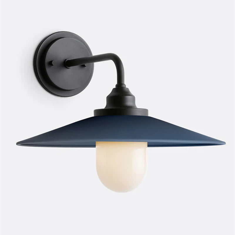 Cordax Utility-Inspired Wall Sconce - Metal and Glass for Indoor Outdoor Decor