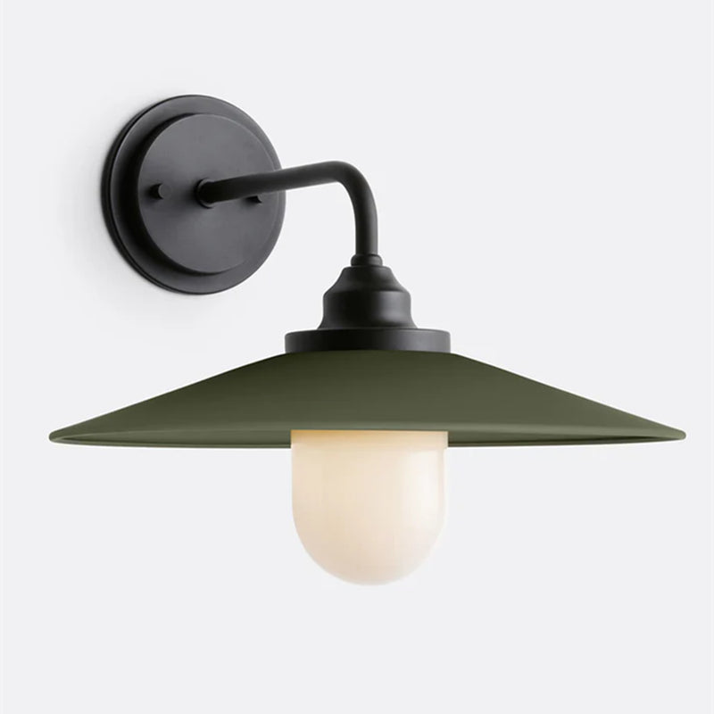 Cordax Utility-Inspired Wall Sconce - Metal and Glass for Indoor Outdoor Decor