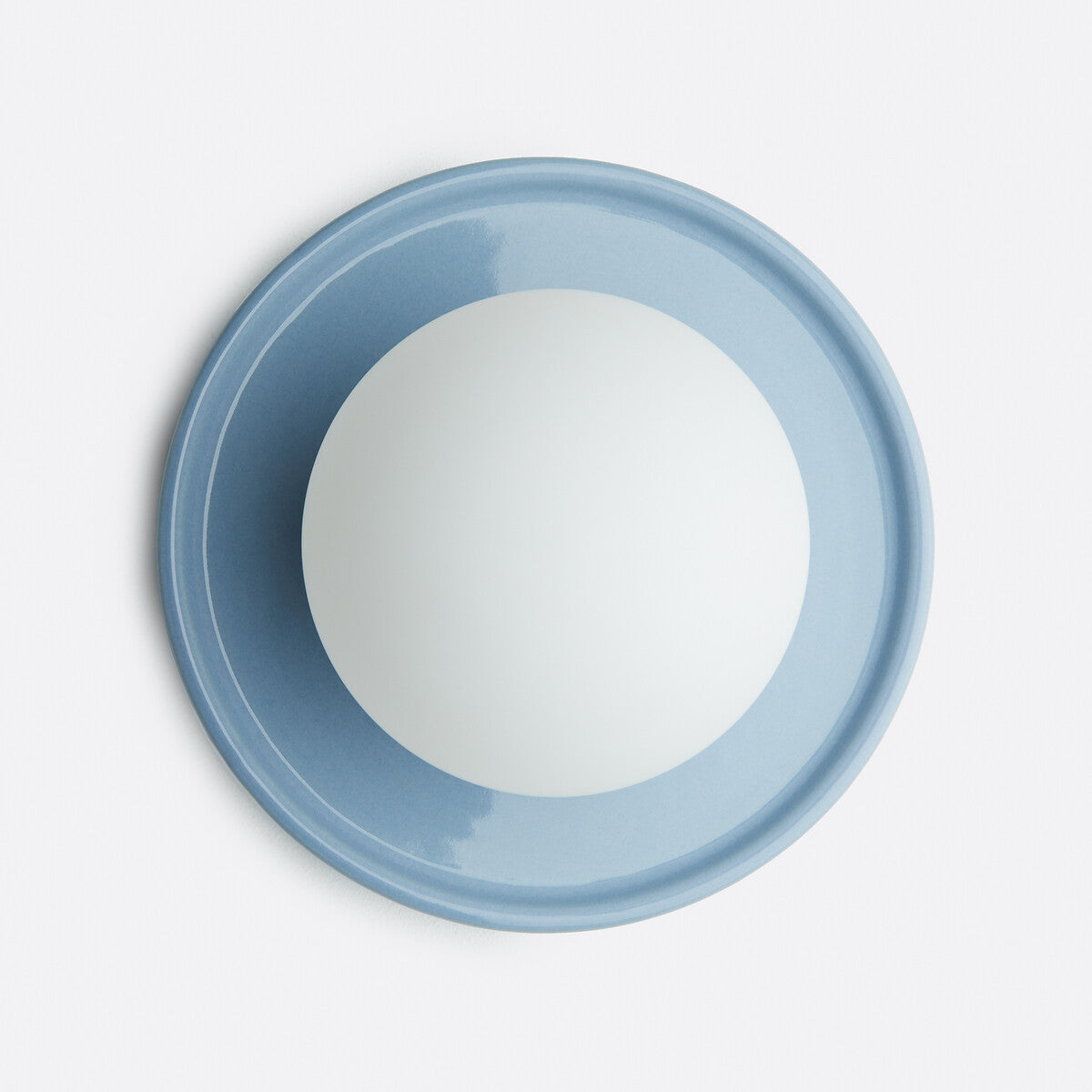 Ceramic Globe Wall Sconce – Opal Glass Bedside Light