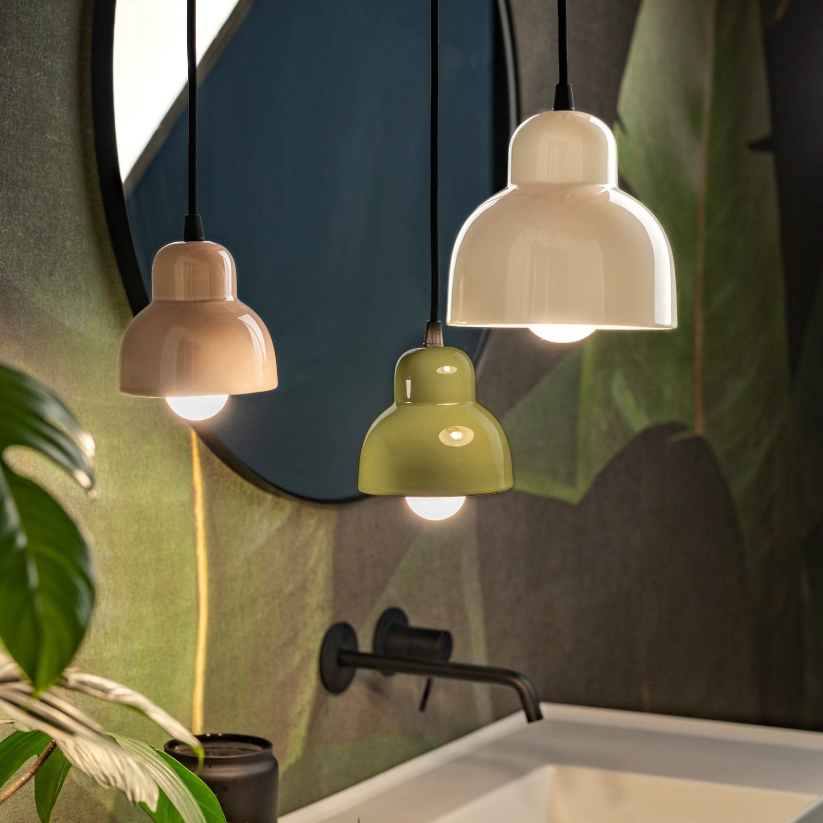 Ceramic Pendant Light With Glass Detail - 6 Elegant Options