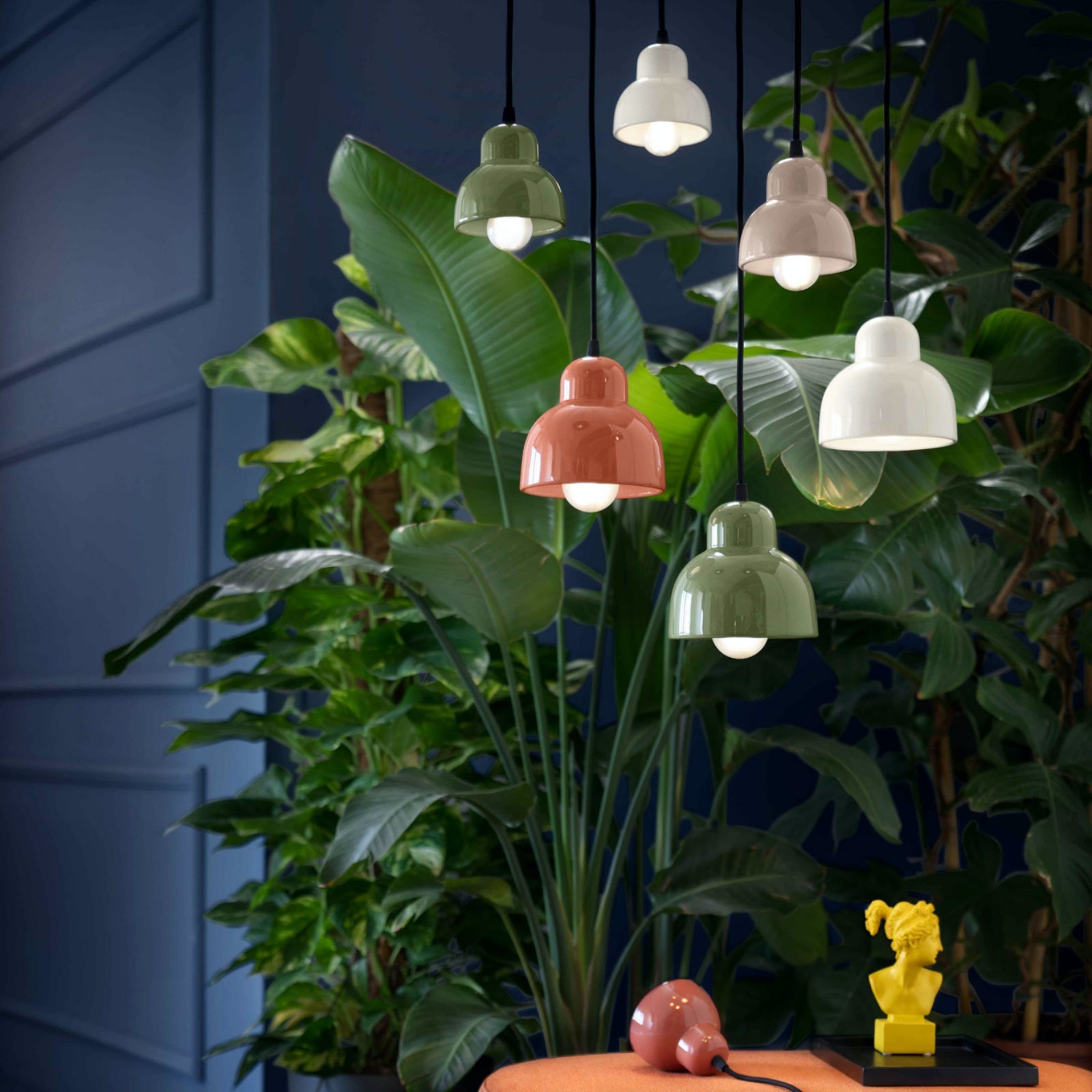 Ceramic Pendant Light With Glass Detail - 6 Elegant Options
