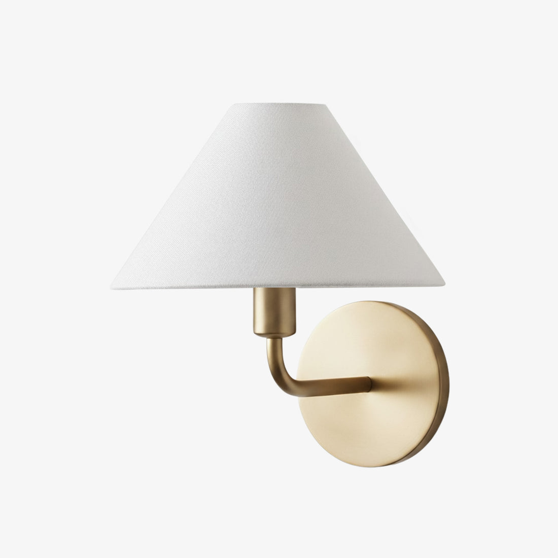 Diora Wall Sconce Light - Modern Brass Fixture with Elegant Shade