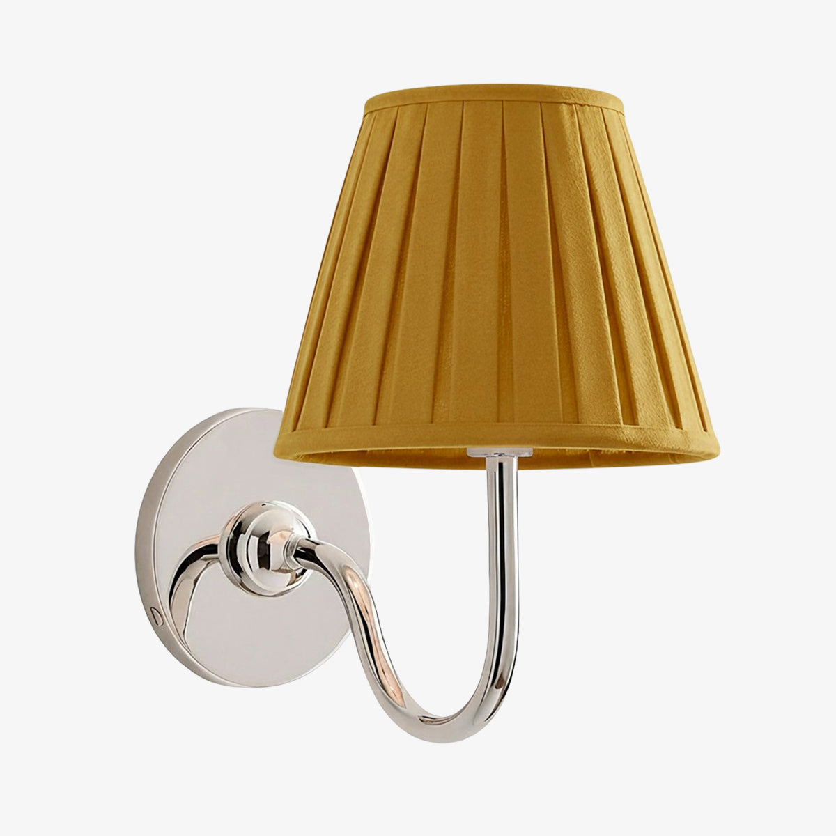 Luvora Vintage Pleated Shade Wall Lamp - Modern Brass Linen Wall Lighting