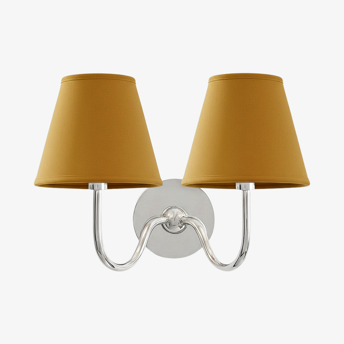 Luvora Vintage Pleated Shade Wall Lamp - Modern Brass Linen Wall Lighting