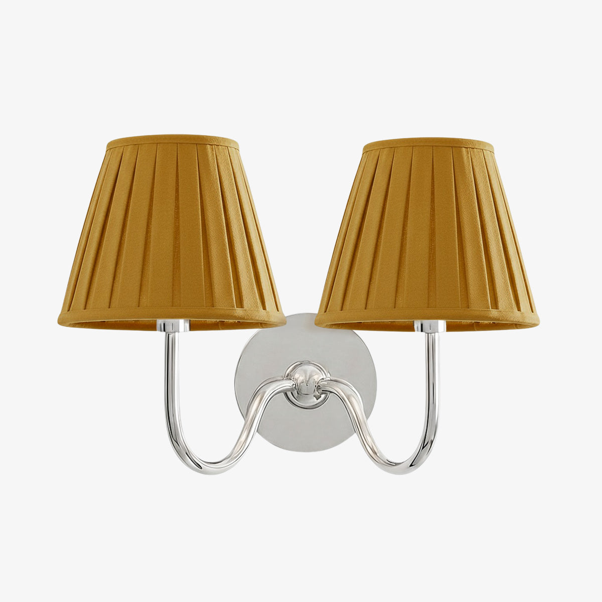 Luvora Vintage Pleated Shade Wall Lamp - Modern Brass Linen Wall Lighting