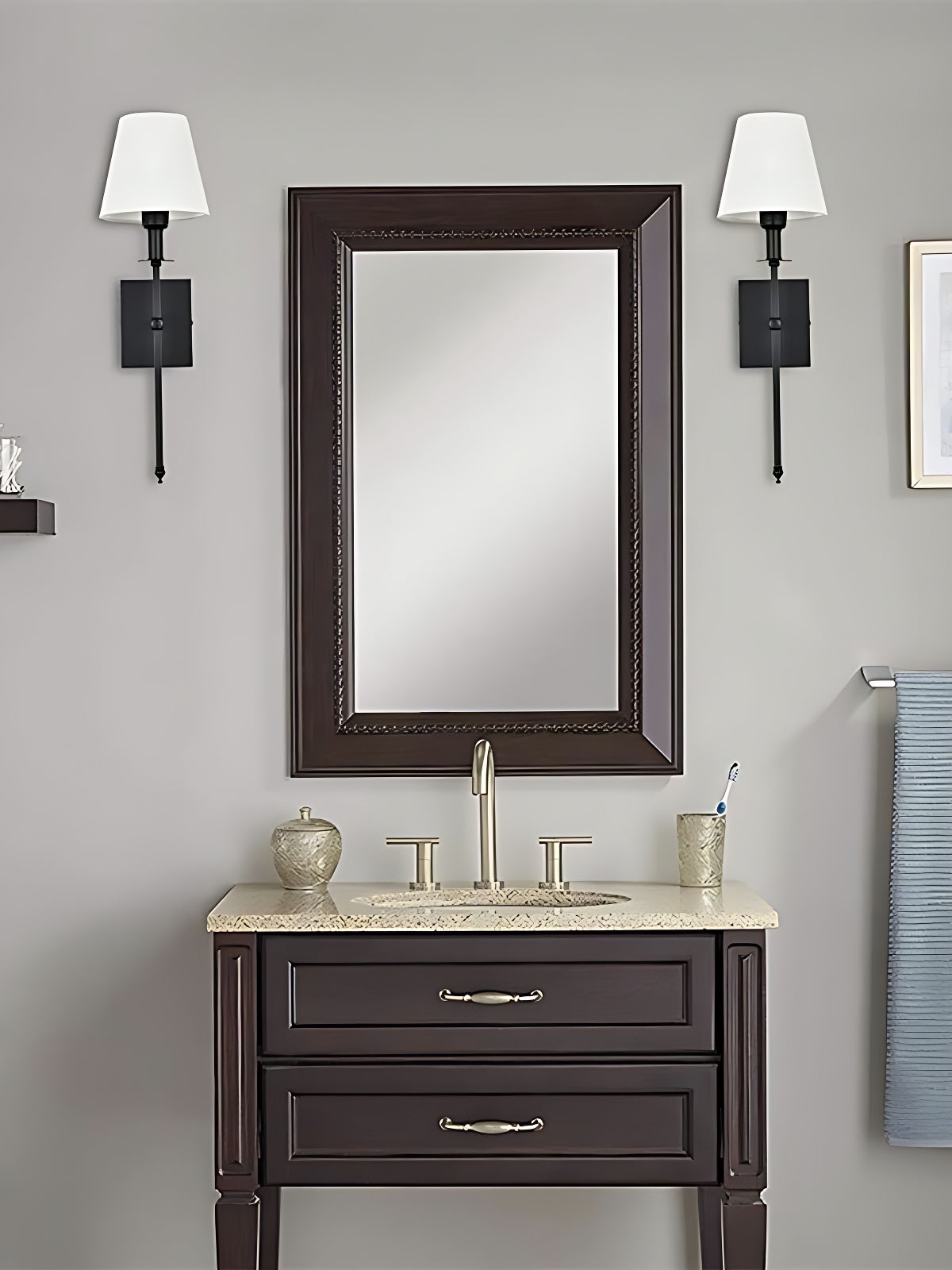 Classic Fabric Shade Battery Wireless Wall Sconce