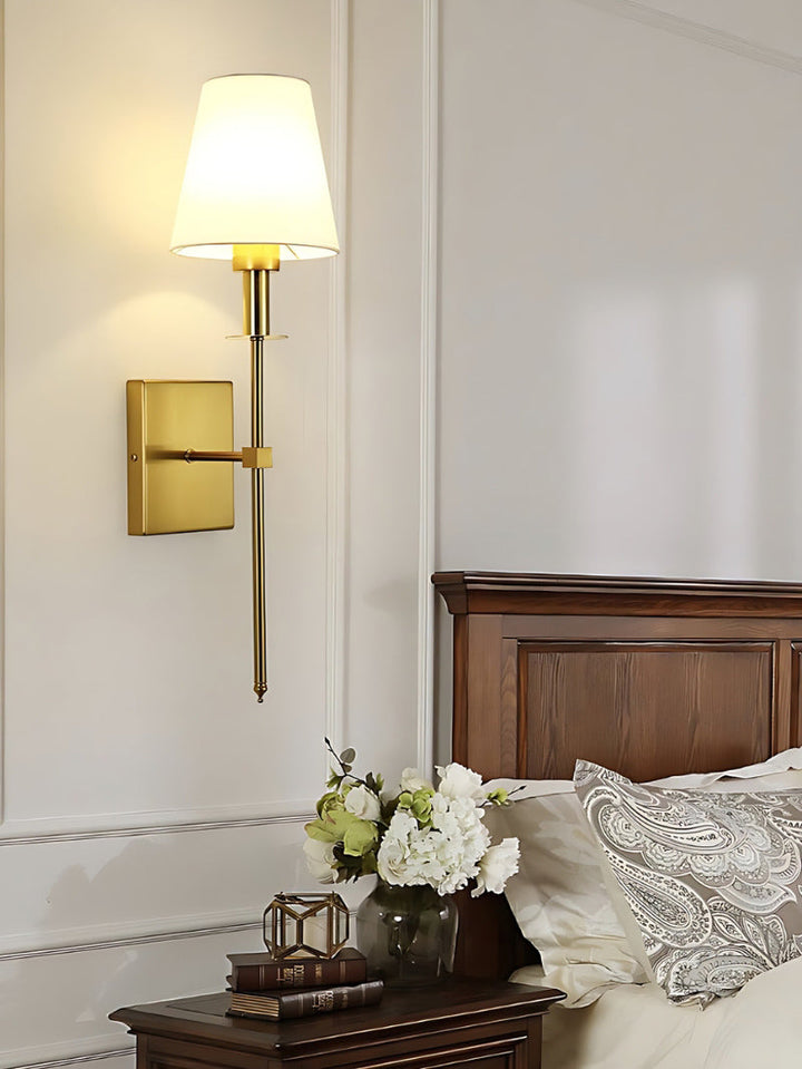 Classic Fabric Shade Battery Wireless Wall Sconce