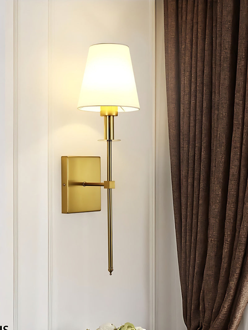 Classic Fabric Shade Battery Wireless Wall Sconce
