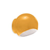 Rounded Dome Ceramic Wall Light with Glass Accent