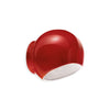 Rounded Dome Ceramic Wall Light with Glass Accent