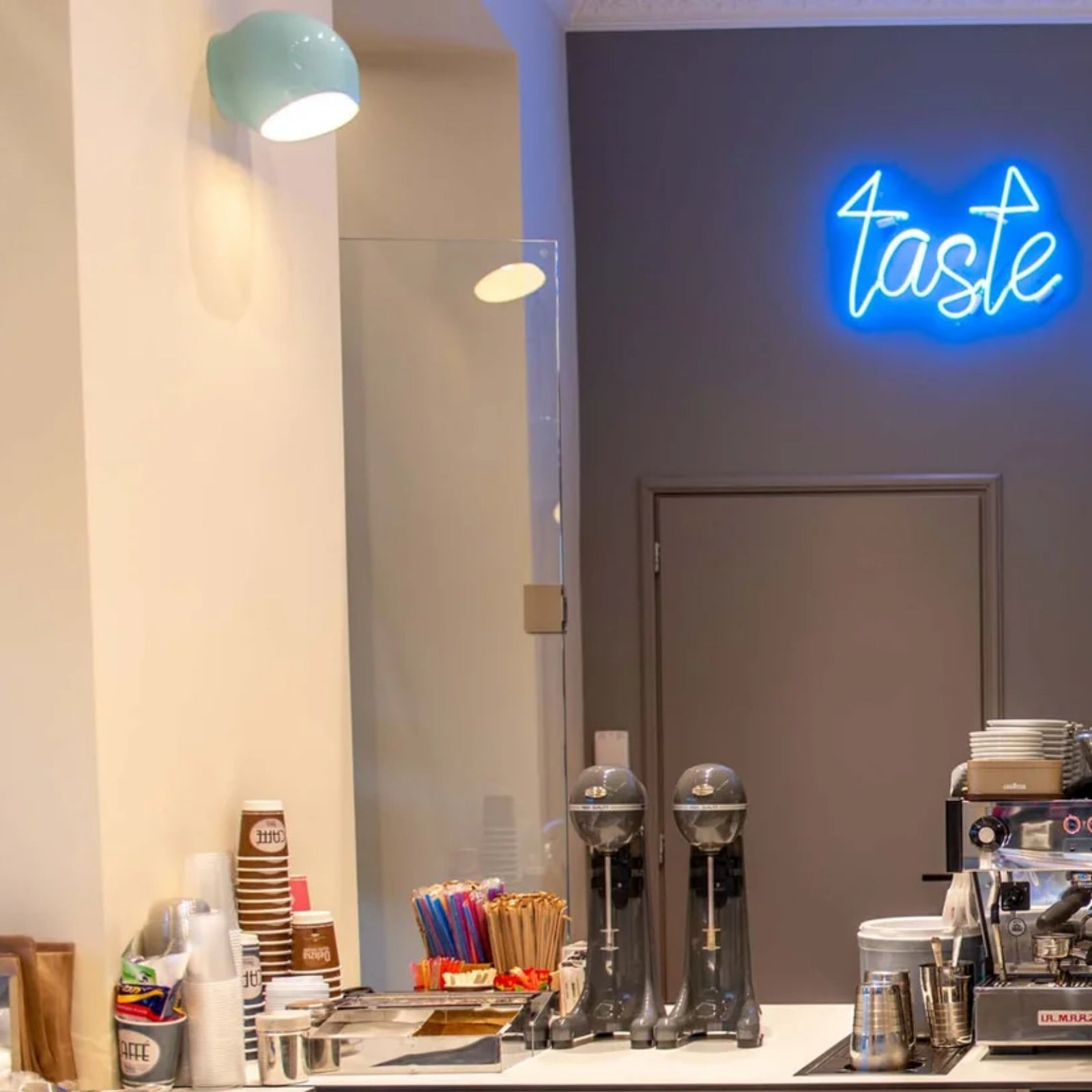 Rounded Dome Ceramic Wall Light with Glass Accent