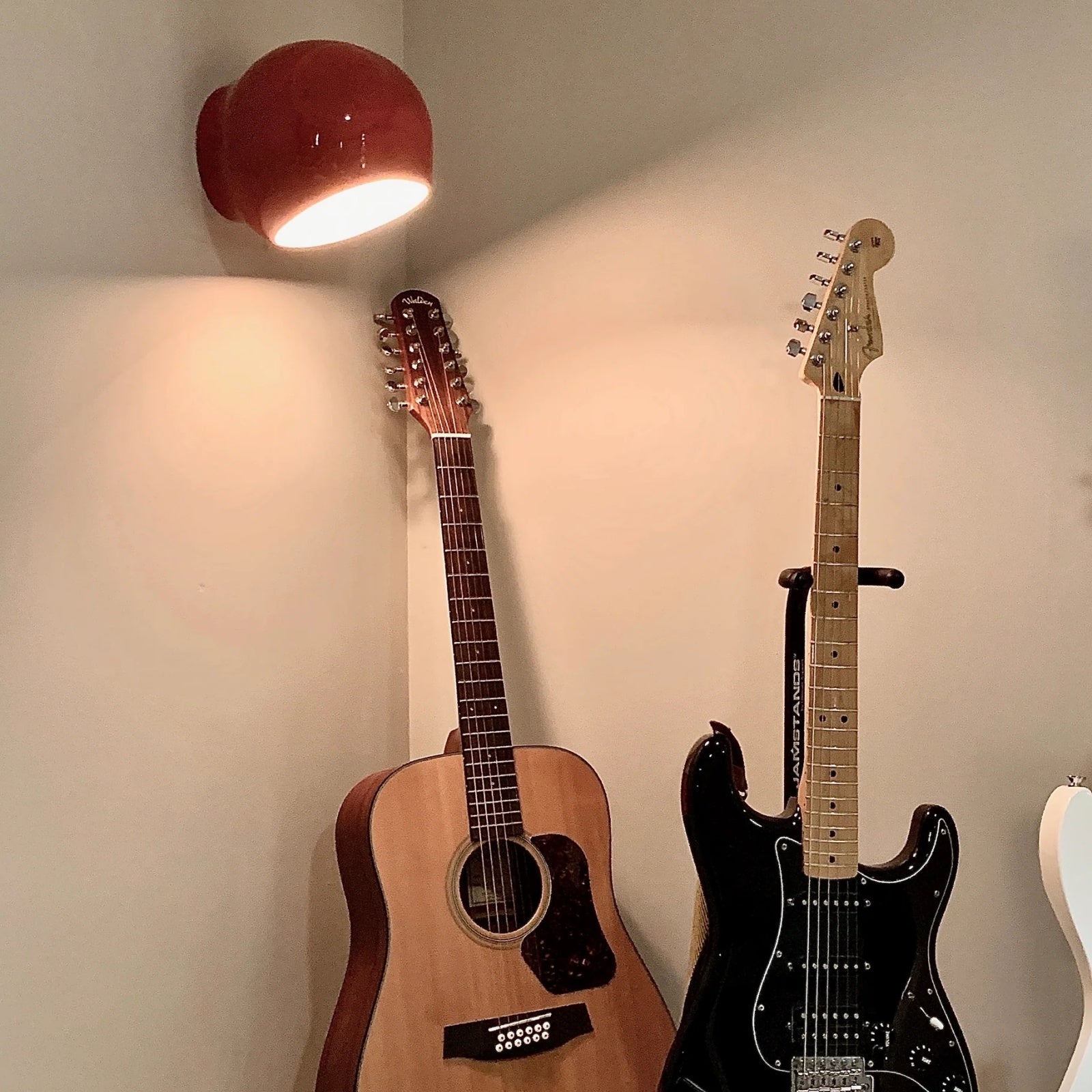 Rounded Dome Ceramic Wall Light with Glass Accent