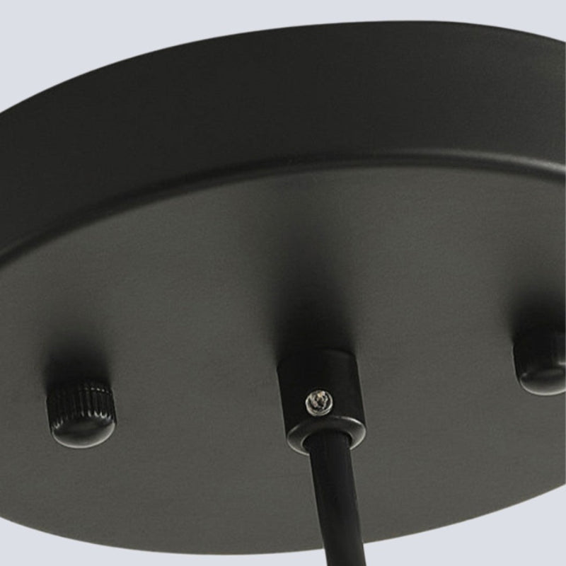 Double Fabric Drum Linen Pendant Lamp – Rustic Light for Dining Room