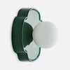 Flower Shape Opal Glass Sconce – Ceramic Wall Light
