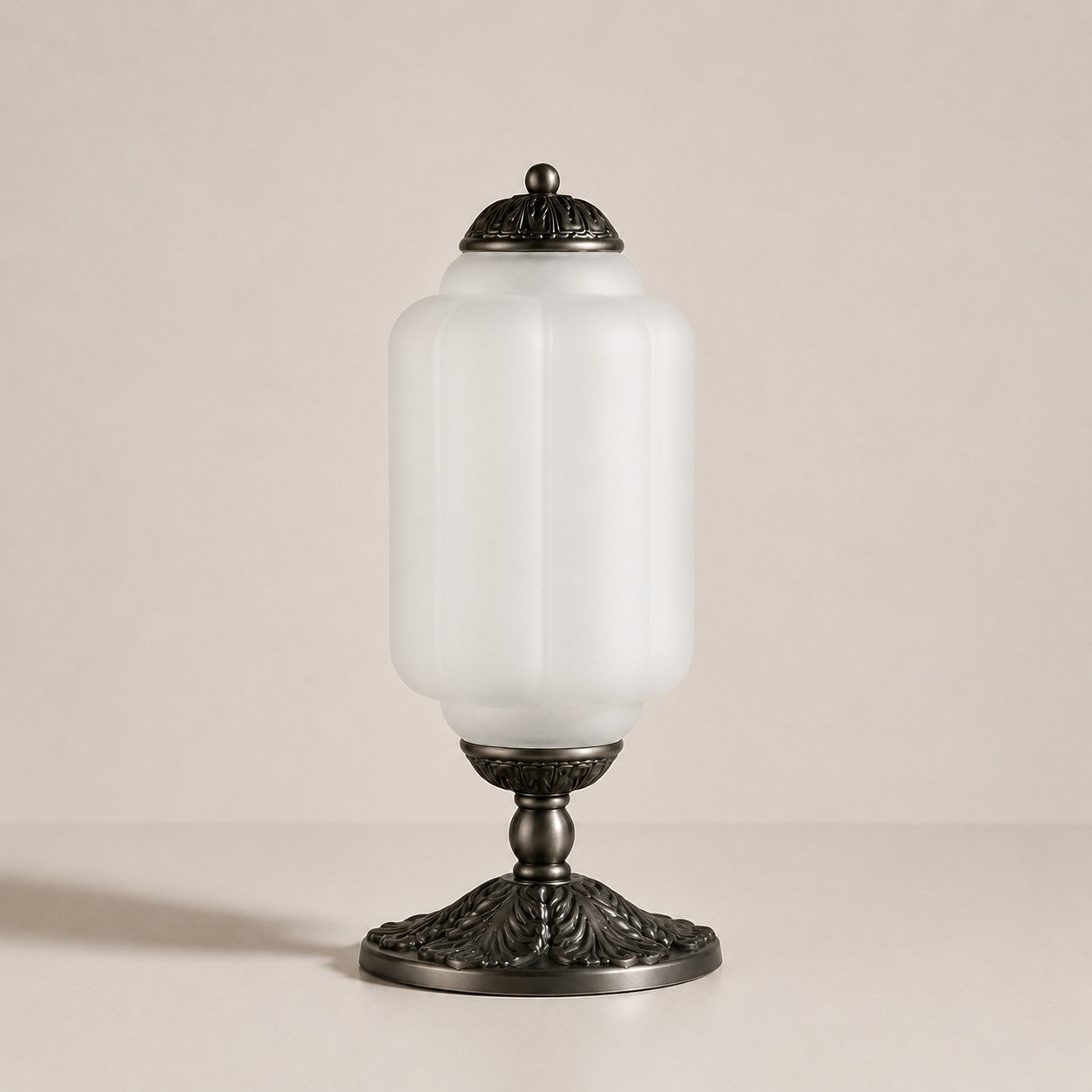 Eloise Milk Glass Table Lamp for Bedroom Decor