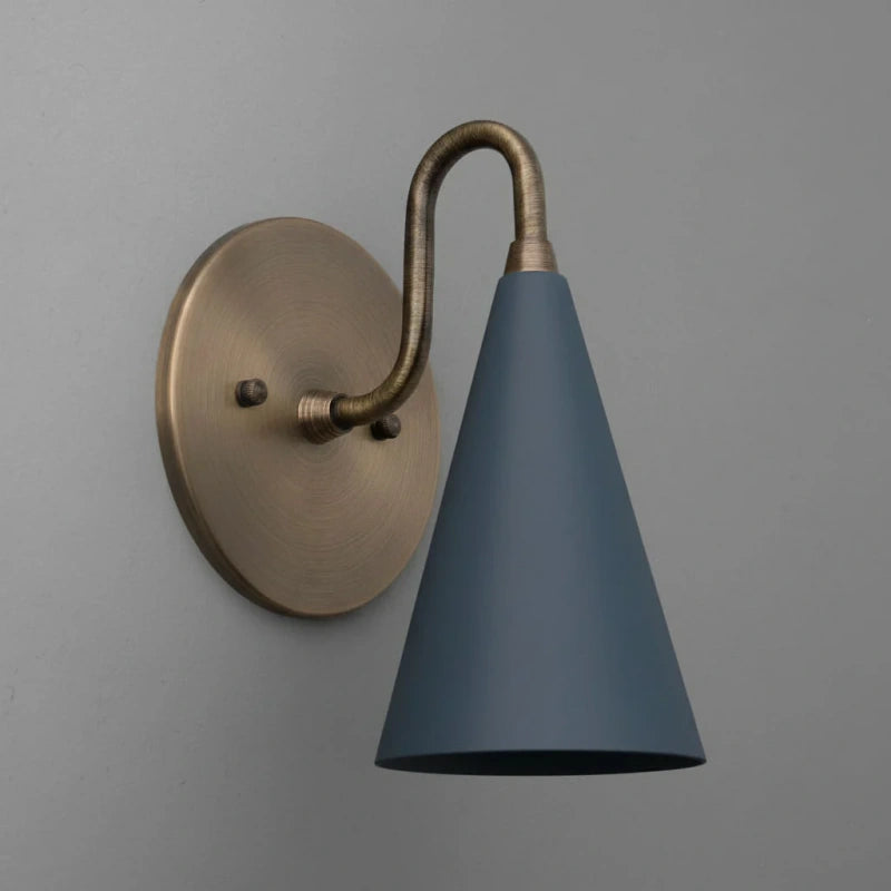 Retro Wall Sconce – Raw Brass, Antique Brass & Black Finish