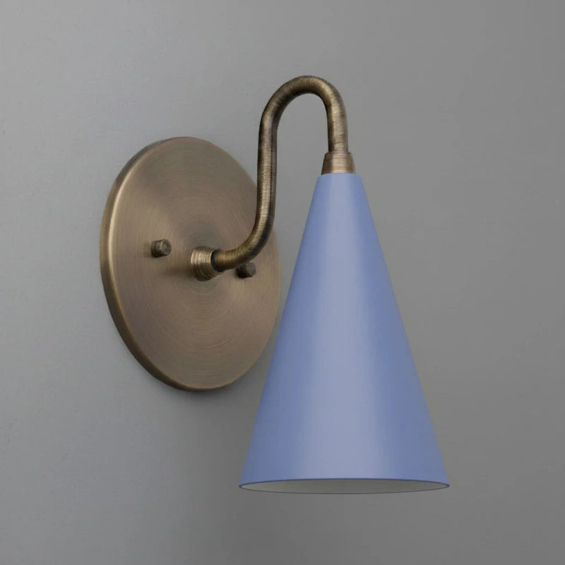 Retro Wall Sconce – Raw Brass, Antique Brass & Black Finish