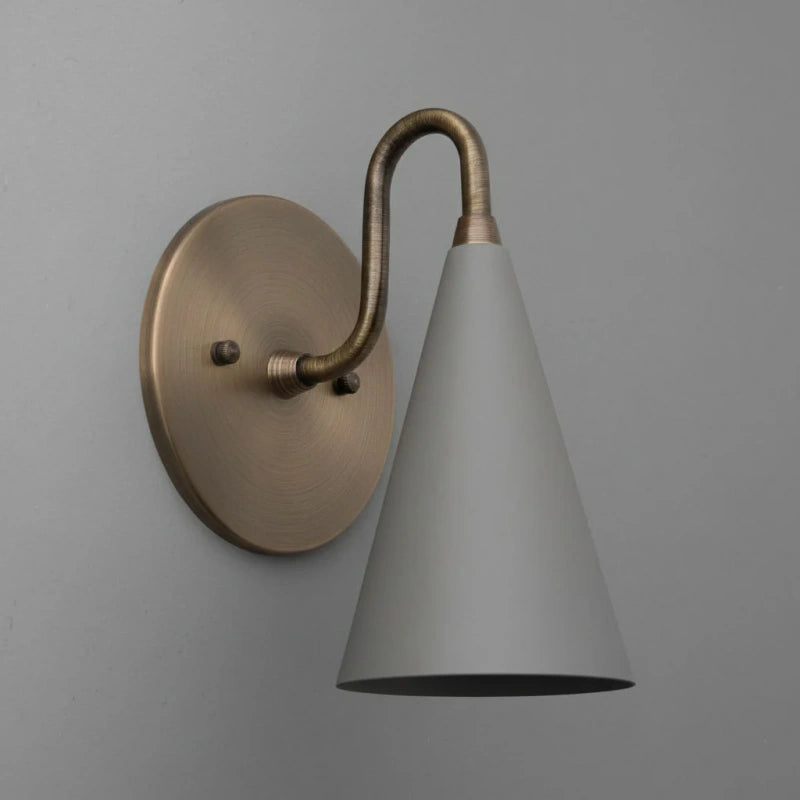 Retro Wall Sconce – Raw Brass, Antique Brass & Black Finish