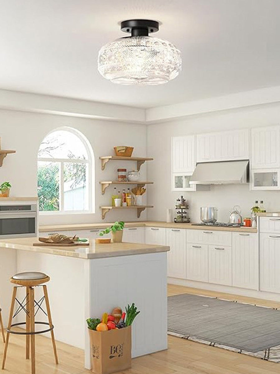 Contemporary Minimalist Glass Ceiling Light