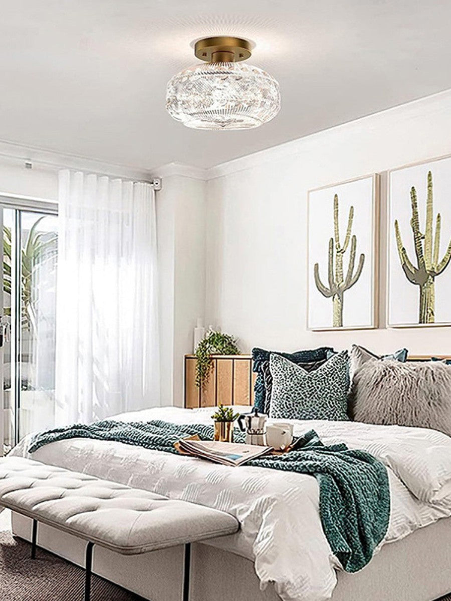 Contemporary Minimalist Glass Ceiling Light