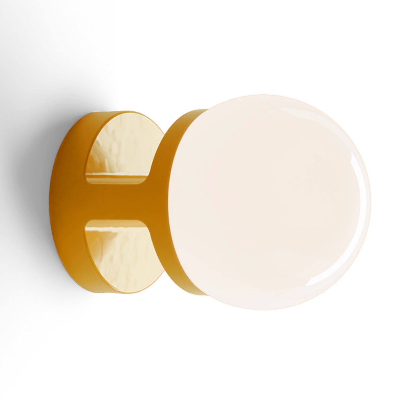 Contemporary Globe - Inspired Ceramic Wall Sconce With Glass Touch