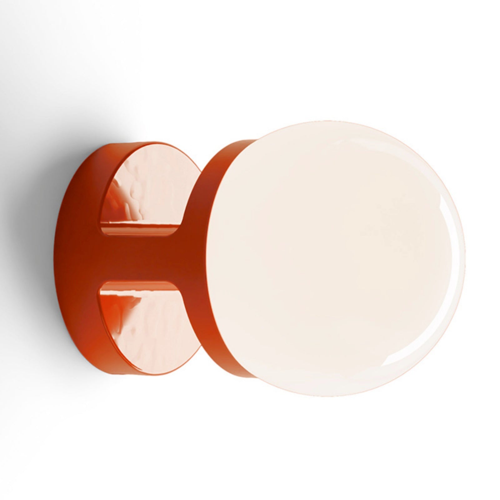 Contemporary Globe - Inspired Ceramic Wall Sconce With Glass Touch