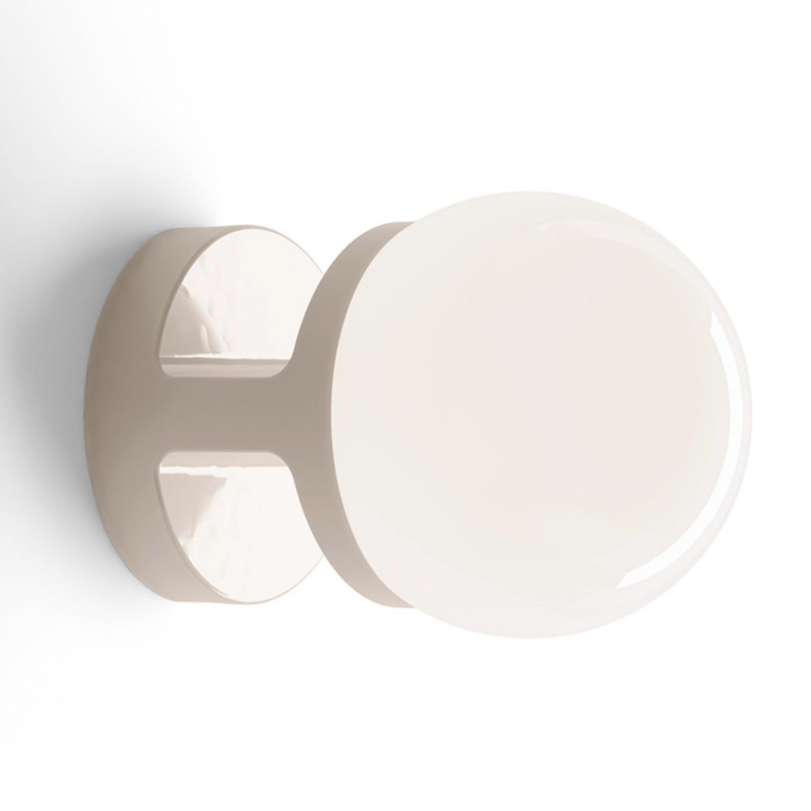 Contemporary Globe - Inspired Ceramic Wall Sconce With Glass Touch