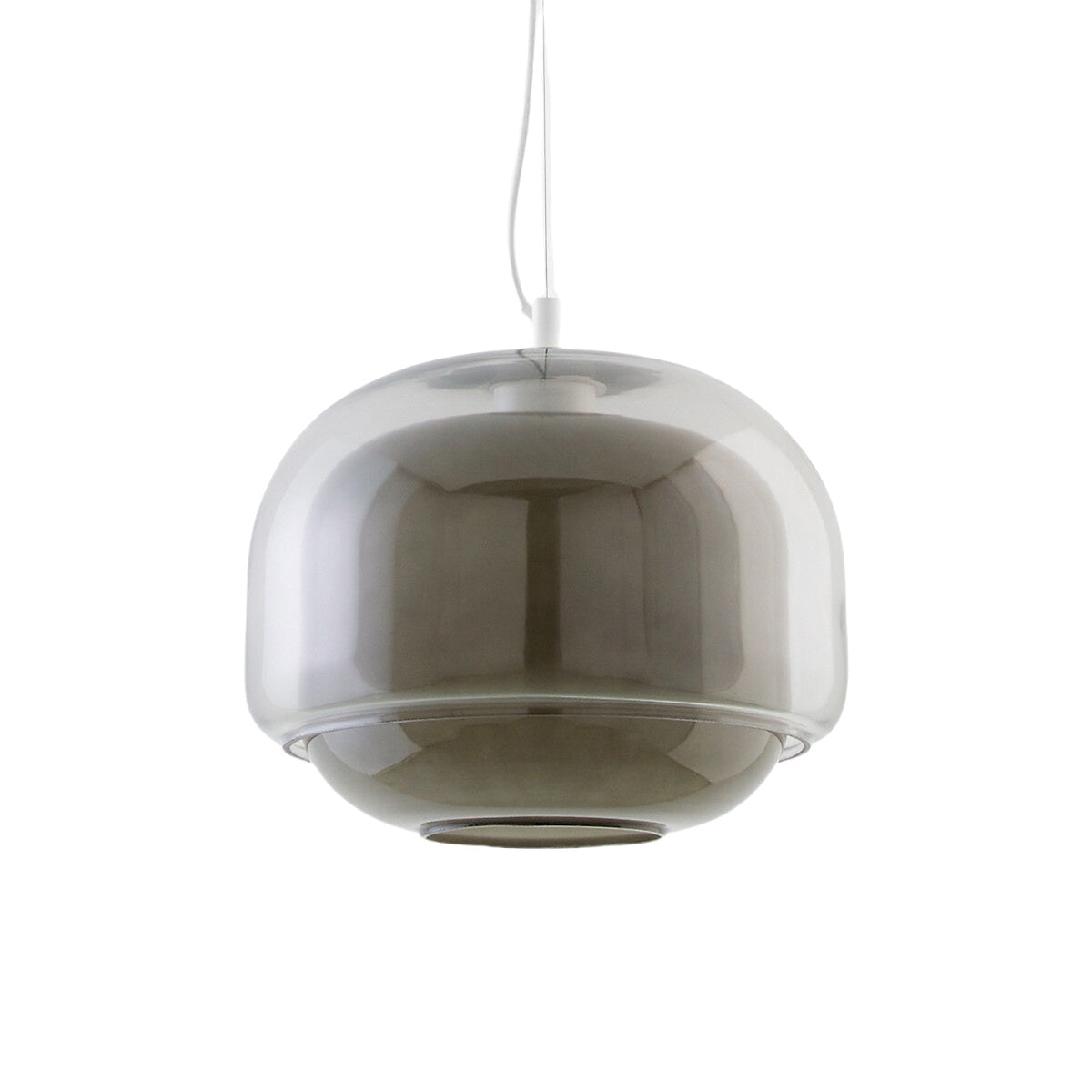 Stained Glass Pendant Lamp – Double Dome Colored Glass Light