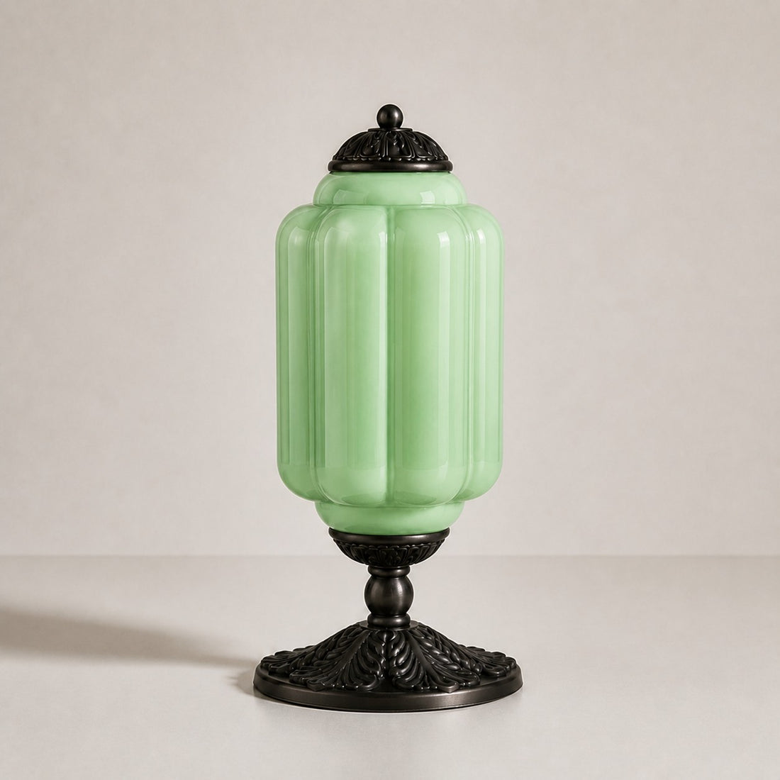 Eloise Milk Glass Table Lamp for Bedroom Decor