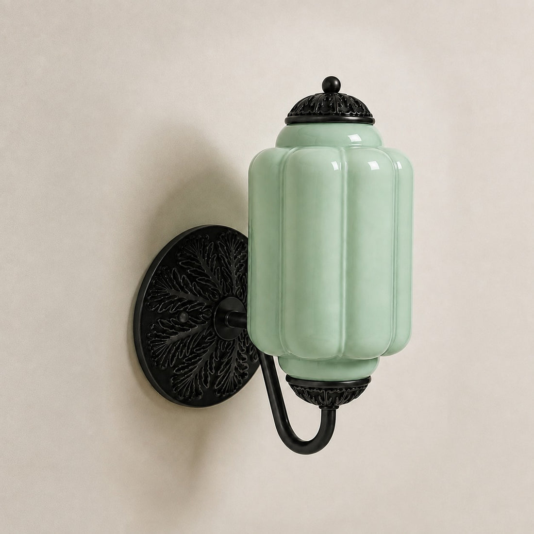 Vintage Milk Glass Sconce - Bedside Cream Eloise Wall Sconce
